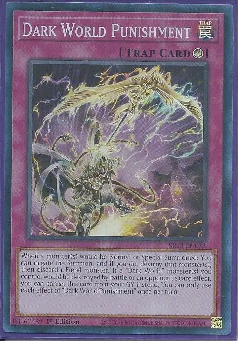 SR13-EN033 Dark World Punishment – Super Rare