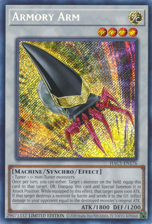 HAC1-EN176 - Armory Arm - Secret Rare