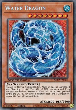 SGX2-ENC01 - Water Dragon - Secret Rare