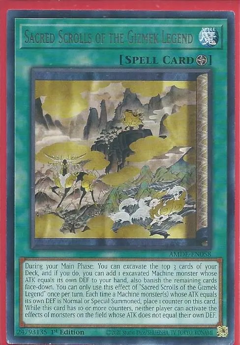 AMDE-EN058 Sacred Scrolls of the Gizmek Legend – Rare