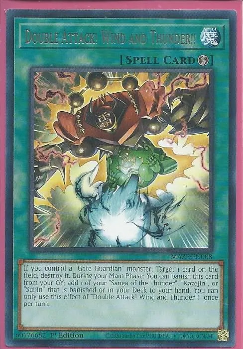 MAZE-EN008 Double Attack Wind and Thunder – Rare