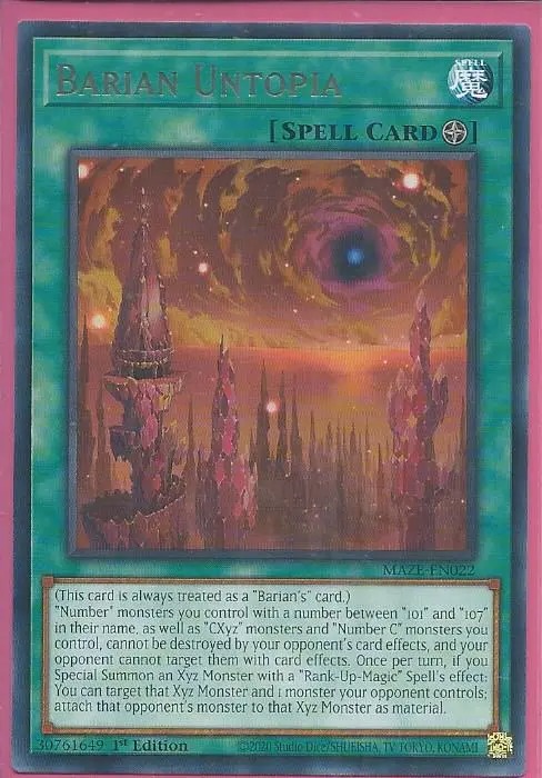 MAZE-EN022 Barian Untopia – Rare