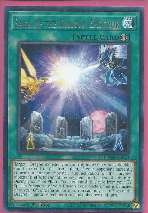 MAZE-EN023 Saga of the Dragon Emperor – Rare