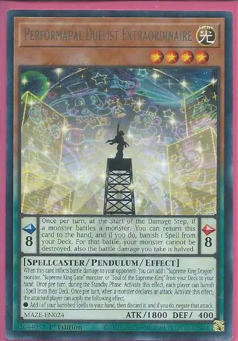MAZE-EN024 Performapal Duelist Extraordinaire – Rare