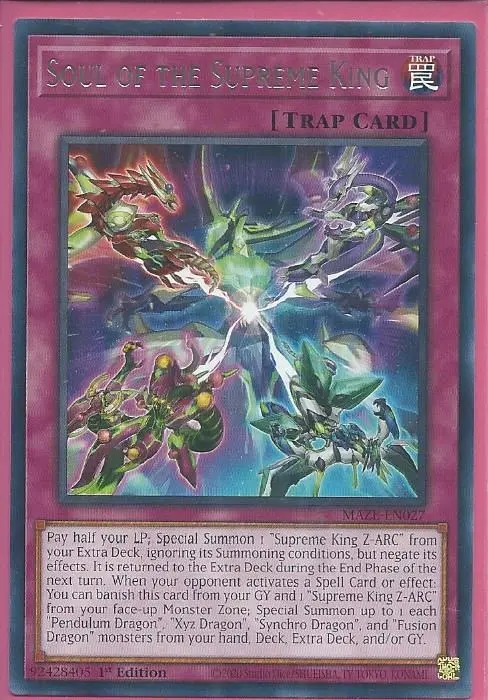 MAZE-EN027 Soul of the Supreme King – Rare