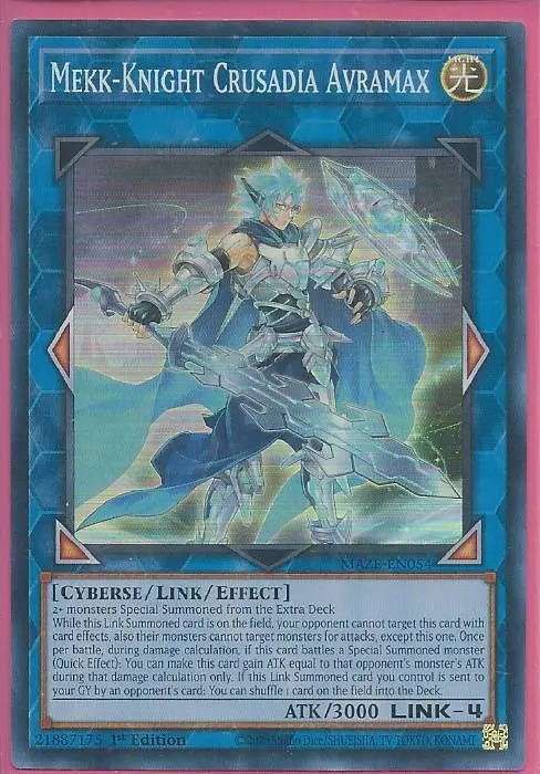 MAZE-EN054 Mekk-Knight Crusadia Avramax – Super Rare