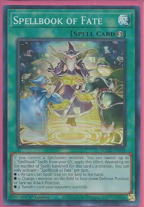 MAZE-EN059 Spellbook of Fate – Super Rare