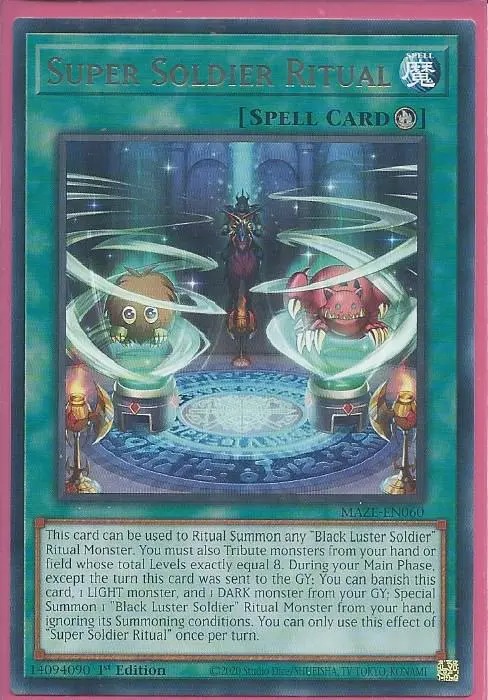 MAZE-EN060 Super Soldier Ritual – Rare