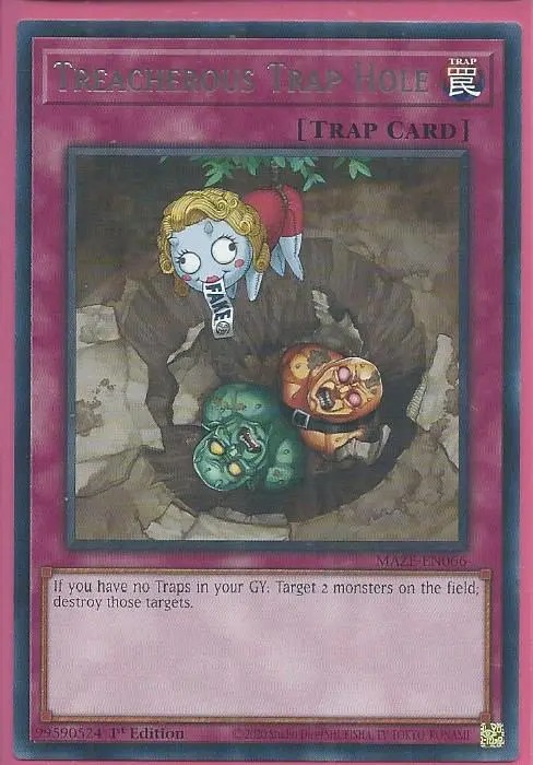 MAZE-EN066 Treacherous Trap Hole – Rare