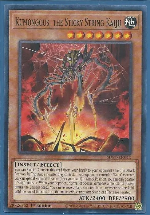 SDBT-EN010 Kumongous, the Sticky String Kaiju – Common