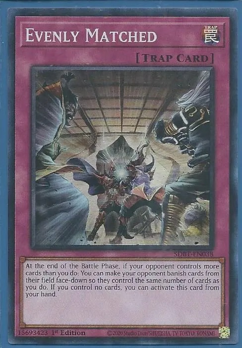 SDBT-EN038 Evenly Matched – Super Rare
