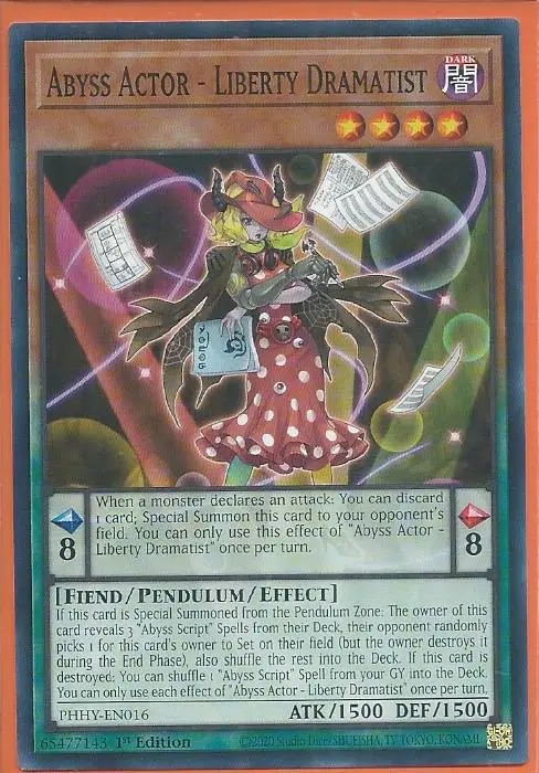 PHHY-EN016 Abyss Actor – Liberty Dramatist – Common