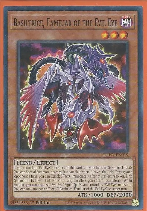 PHHY-EN019 Basiltrice, Familiar of the Evil Eye – Common