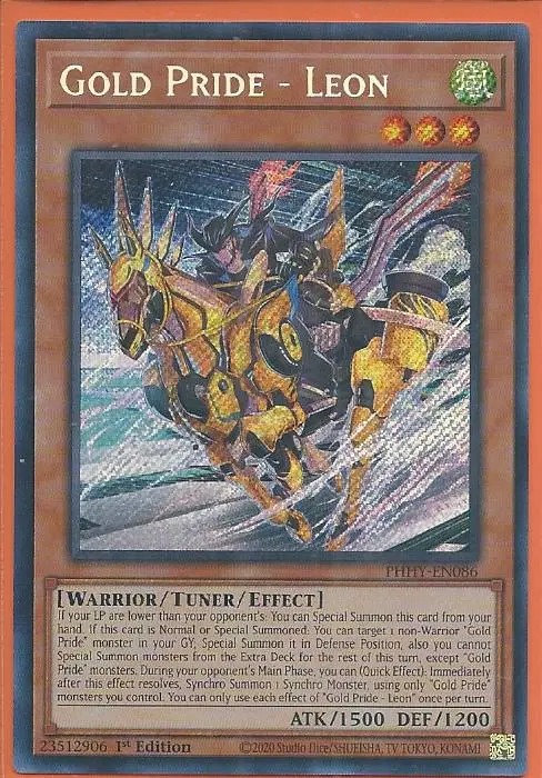 PHHY-EN086 Gold Pride – Leon – Secret Rare