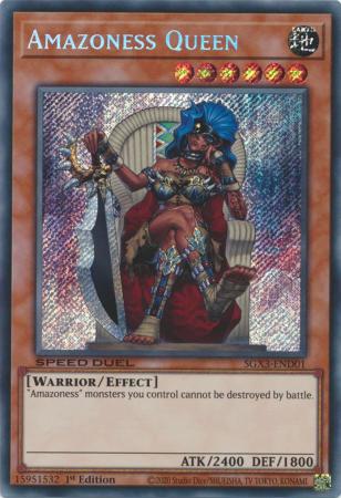 SGX3-END01 - Amazoness Queen - Secret Rare