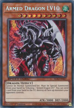 SGX3-ENI27 - Armed Dragon LV10 - Secret Rare