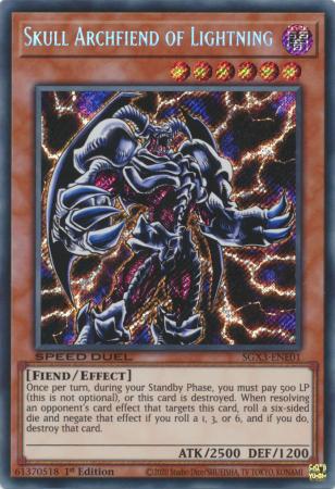SGX3-ENE01 - Skull Archfiend of Lightning - Secret Rare