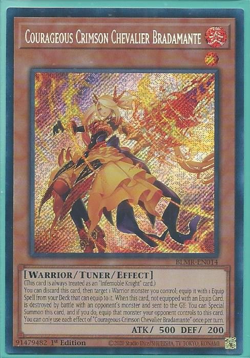 BLMR-EN014 Courageous Crimson Chevalier Bradamante – Secret Rare