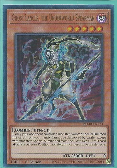 BLMR-EN023 Ghost Lancer, the Underworld Spearman – Ultra Rare