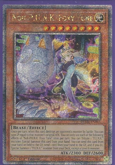 BLMR-EN063Q Noh-PUNK Foxy Tune – Quarter Century Secret Rare