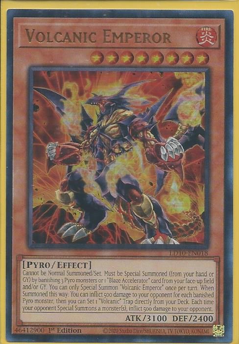 LD10-EN018 Volcanic Emperor – Ultra Rare