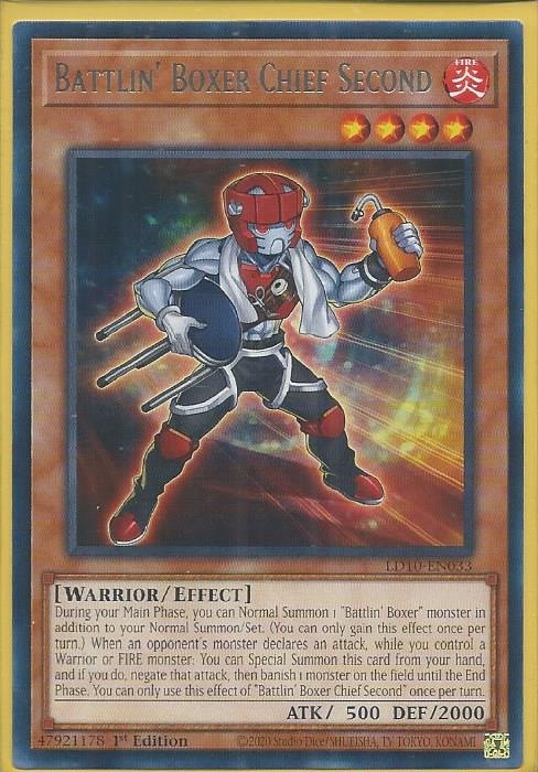 LD10-EN033 Battlin’ Boxer Chief Second – Rare