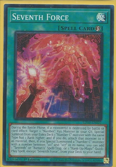 LD10-EN037 Seventh Force – Super Rare