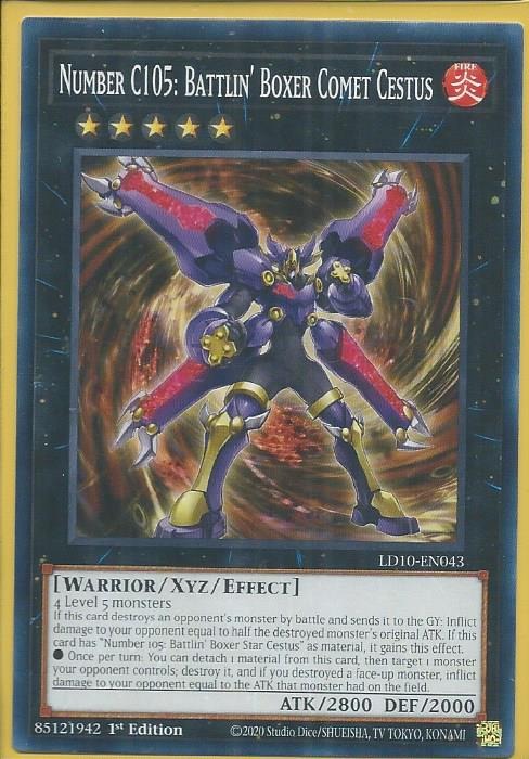 LD10-EN043 Number C105 Battlin’ Boxer Comet Cestus – Common