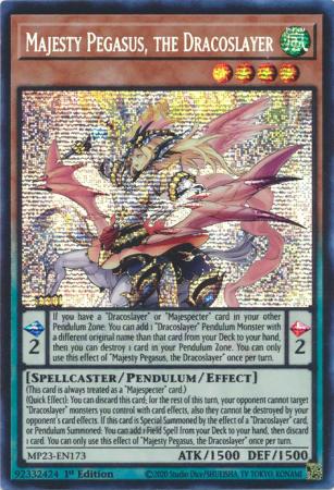 MP23-EN173 - Majesty Pegasus, the Dracoslayer - Prismatic Secret Rare