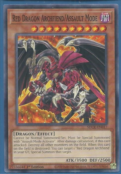 SDCK-EN017 Red Dragon Archfiend/Assault Mode – Common