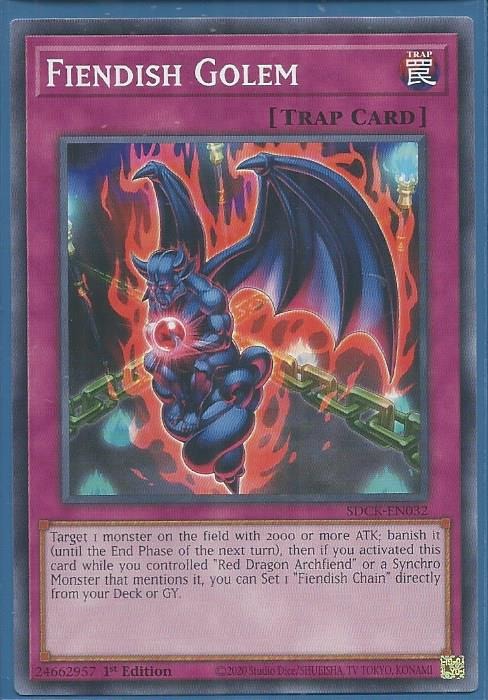 SDCK-EN032 Fiendish Golem – Common