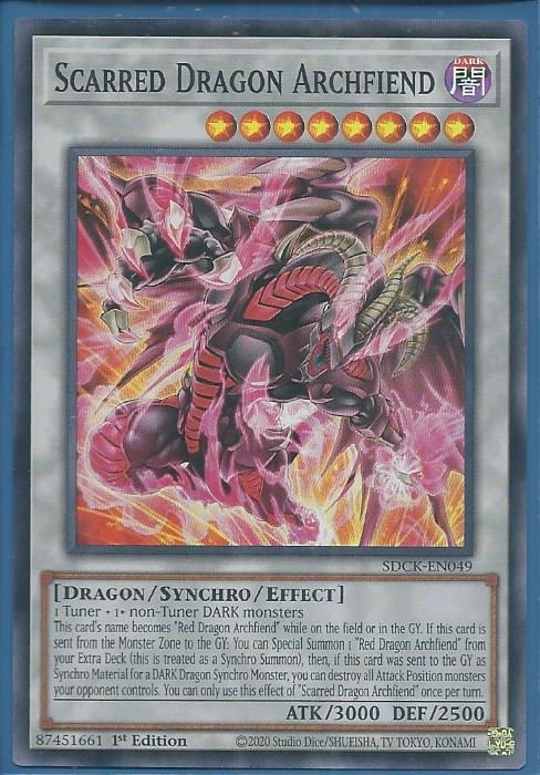 SDCK-EN049 Scarred Dragon Archfiend – Super Rare