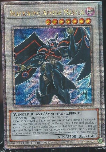 TN23-EN015 Blackwing Armor Master – Quarter Century Secret Rare