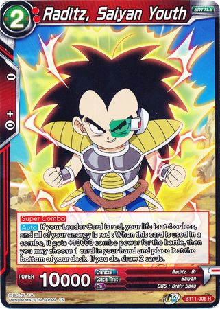 BT11-005 - Raditz, Saiyan Youth - Rare