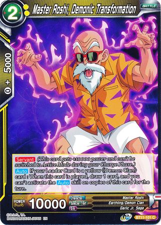 BT11-101 - Master Roshi, Demonic Transformation - Common