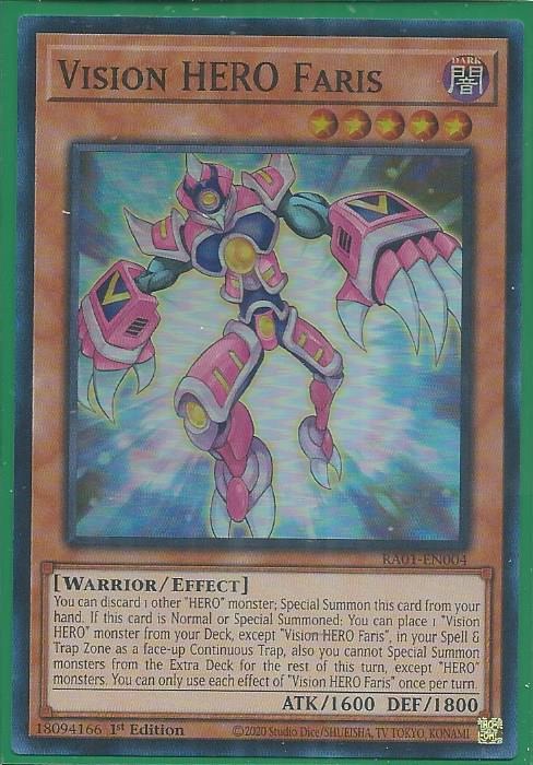 RA01-EN004 Vision HERO Faris – Super Rare