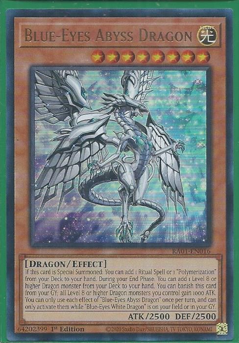 RA01-EN016U Blue-Eyes Abyss Dragon – Ultra Rare