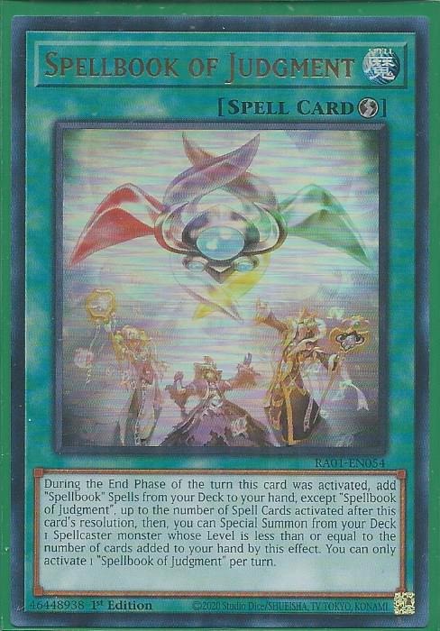 RA01-EN054U Spellbook of Judgment – Ultra Rare