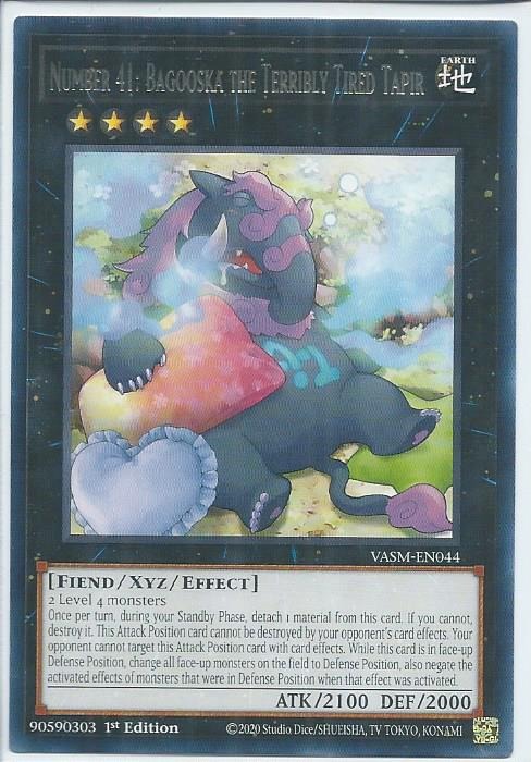 VASM-EN044 Number 41 Bagooska the Terribly Tired Tapir – Rare
