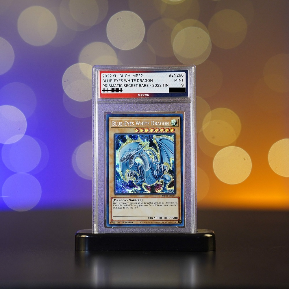 MP22-EN266 Blue-Eyes White Dragon - Prismatic Secret Rare - M2PCA 9 NM 103781 - Không kèm đế