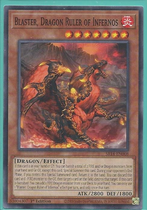 SR14-EN008 Blaster, Dragon Ruler of Infernos – Common