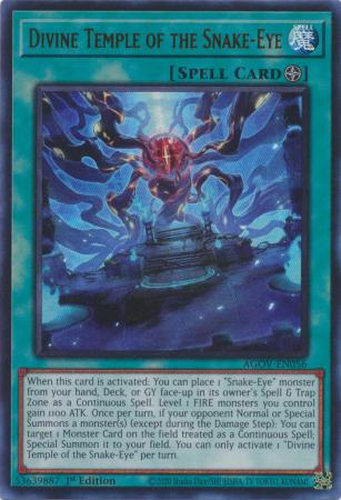 kaka AGOV-EN056 - Divine Temple of the Snake-Eye - Ultra Rare 1st Edition 1