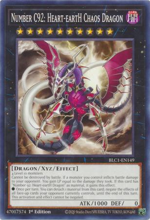 BLC1-EN149 - Number C92: Heart-eartH Chaos Dragon - Common