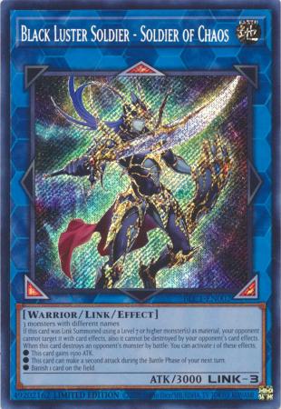 BLC1-EN002 Black Luster Soldier – Soldier of Chaos – Secret Rare (Sealed)
