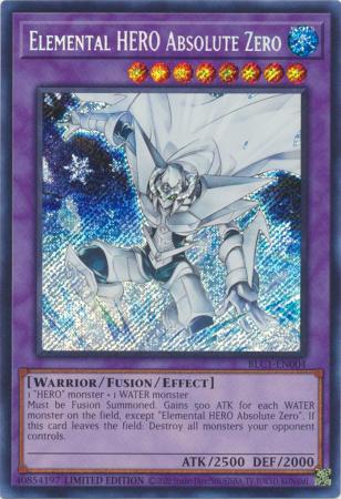 BLC1-EN004 Elemental HERO Absolute Zero – Secret Rare (Sealed)