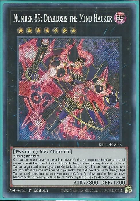 kaka BROL-EN073 Number 89: Diablosis the Mind Hacker – Secret Rare 1st Edition
