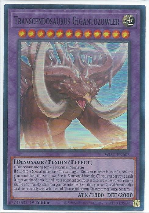 WISU-EN003 Transcendosaurus Gigantozowler – Super Rare
