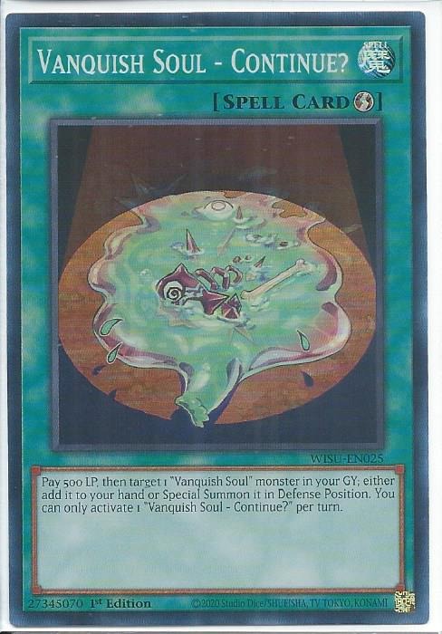 WISU-EN025 Vanquish Soul – Continue? – Super Rare