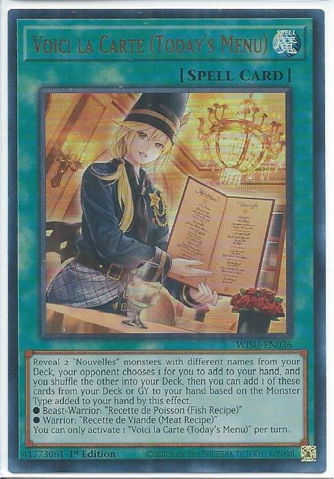 WISU-EN036 Voici la Carte (Today’s Menu) – Ultra Rare