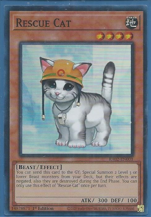 RA02-EN001 Rescue Cat – Super Rare